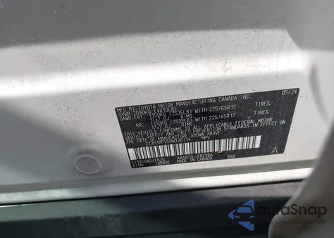 2024 Toyota Rav4 Le из США, поврежденный, VIN 2T3H1RFV5RW336114